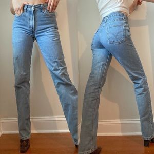 Vintage Authentic Levis 512 Denim Blue Jeans
